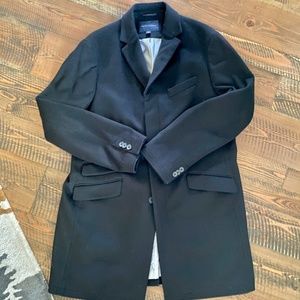 Banana Republic Men's Black Wool Coat